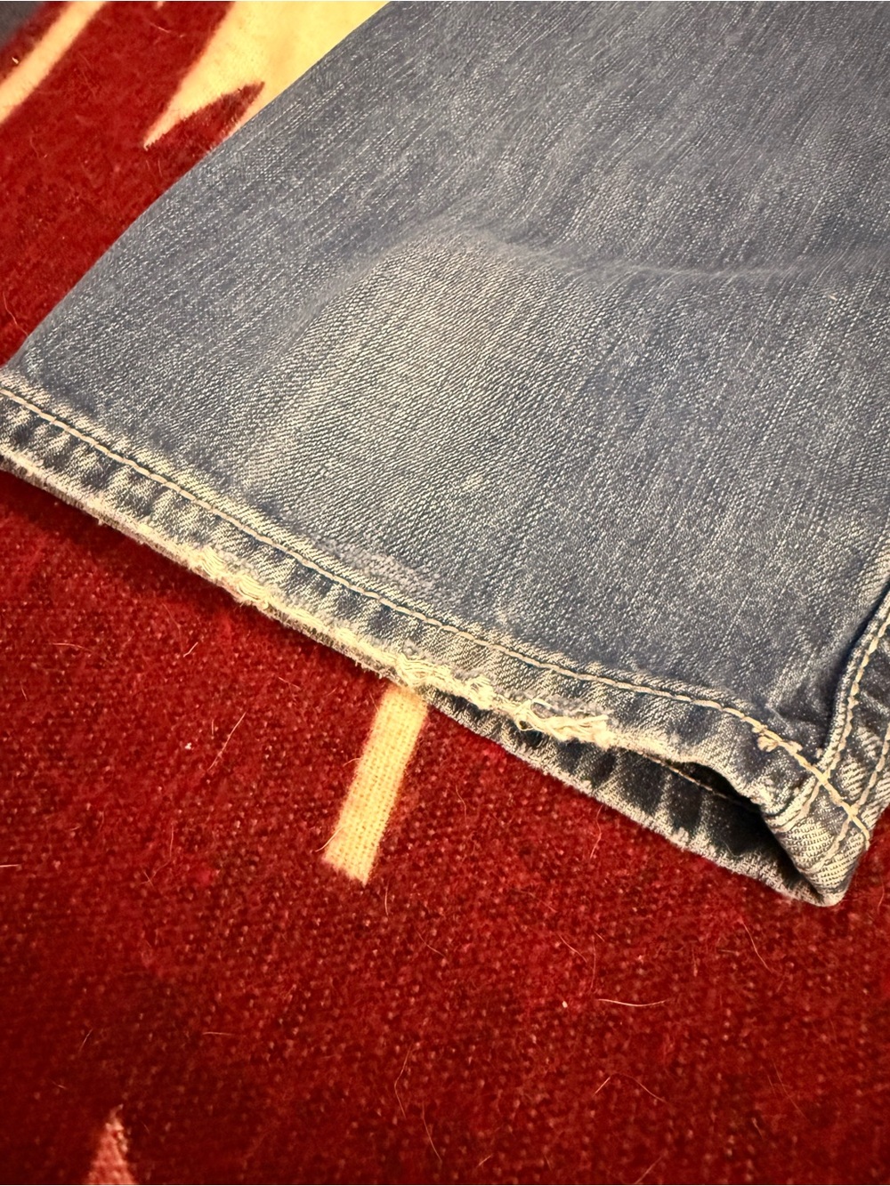 Stetson 1312 Modern Straight Leg Western Jeans Men’s 35x32 Light Wash Boot Cut - Picture 7 of 14